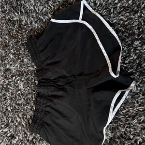 Athletic Works Women's Black Shorts with White Accents